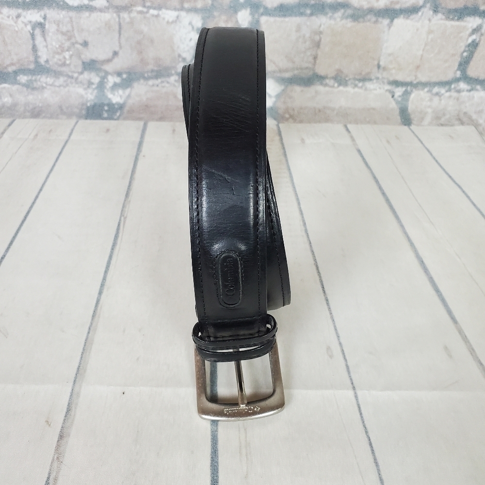 Columbia Black Leather Belt